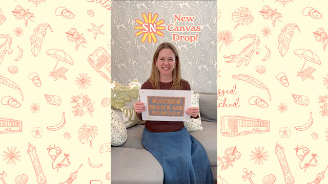 Haters Make Me Famous Broadway Sign Needlepoint Canvas