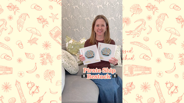 Pirate Ship Needlepoint Canvas Restock