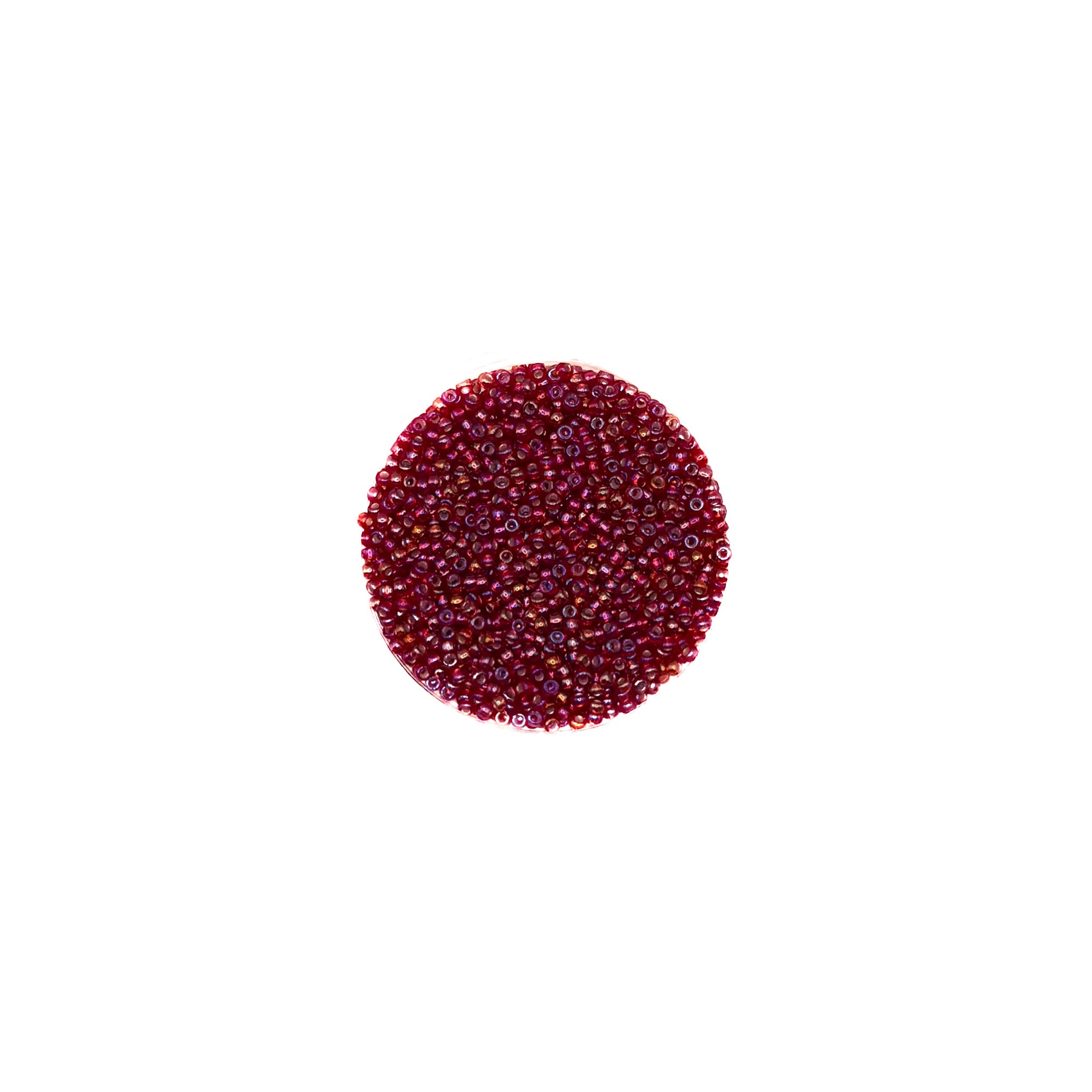 11/0 Silverlined Flame Red AB Miyuki Seed Bead | 10 grams | Tube