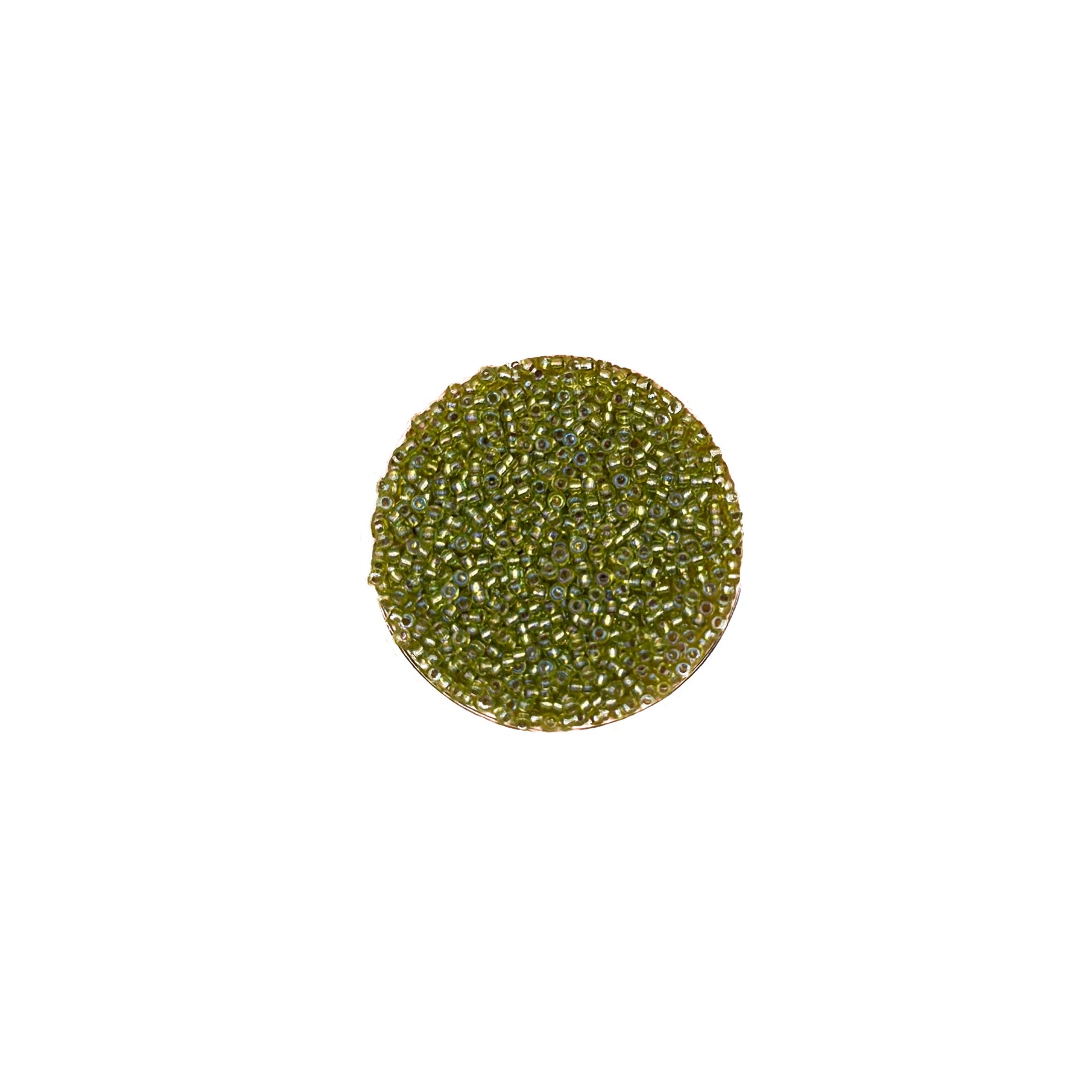 11/0 Silverlined Chartreuse AB Miyuki Seed Bead | 10 grams | Tube