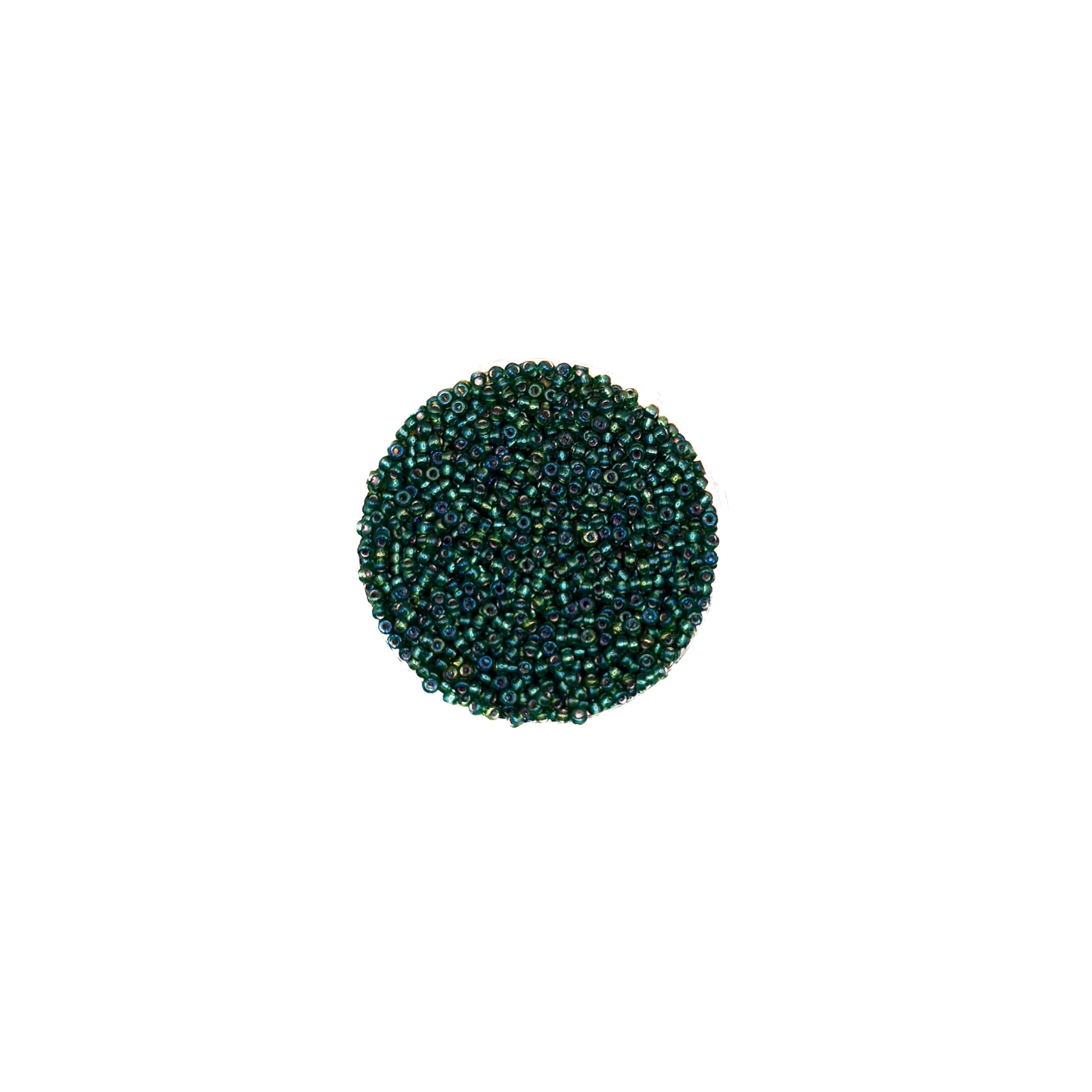 11/0 Silverlined Green AB Miyuki Seed Bead | 10 grams | Tube
