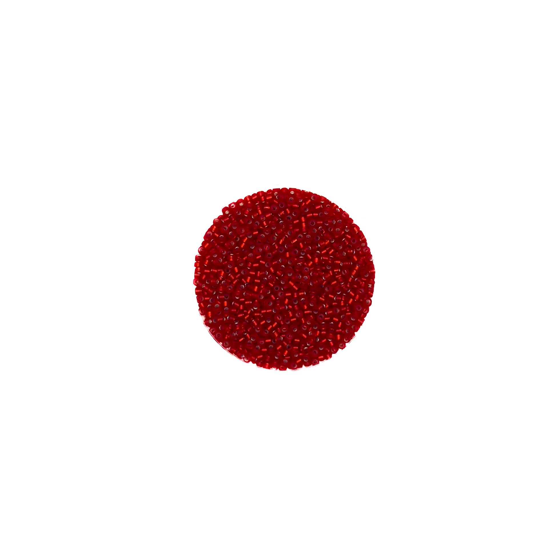 11/0 Matte Silverlined Flame Red Miyuki Seed Bead | 10 grams | Tube