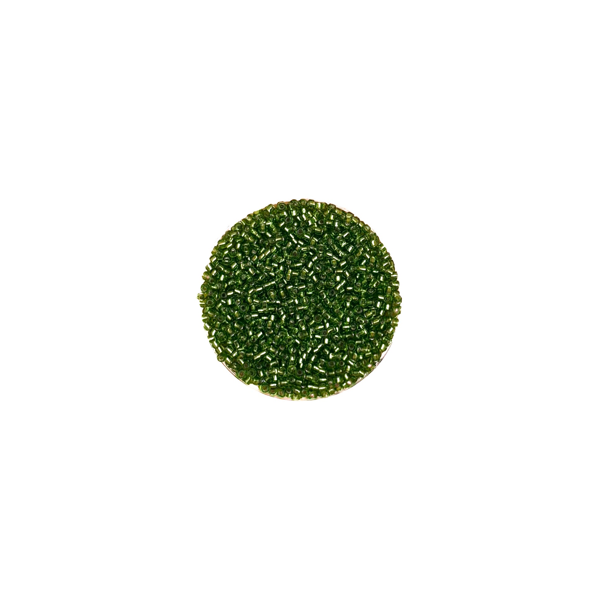 11/0 Silverlined Lime Miyuki Seed Bead | 10 grams | Tube