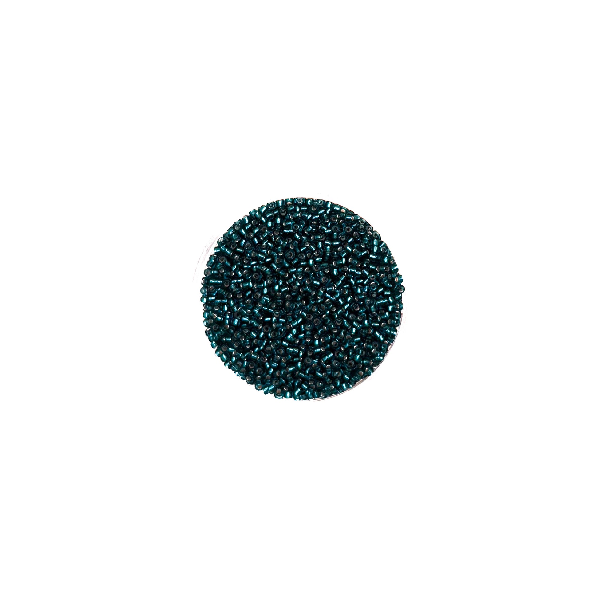 11/0 Silverlined Teal Miyuki Seed Bead | 10 grams | Tube