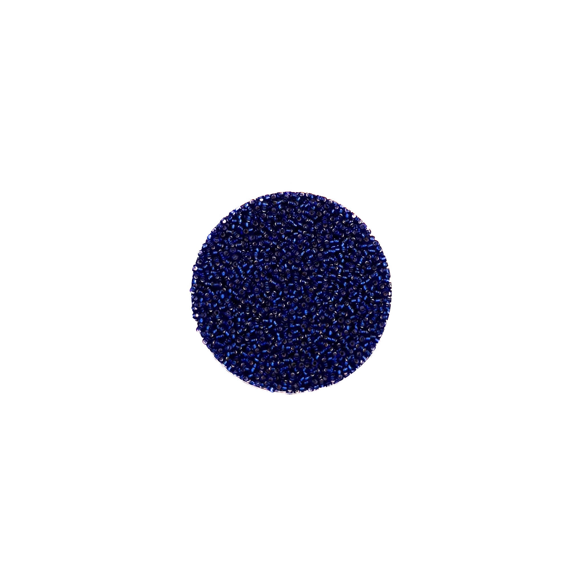 15/0 Silverlined Cobalt Miyuki Seed Bead | 10 grams | Tube