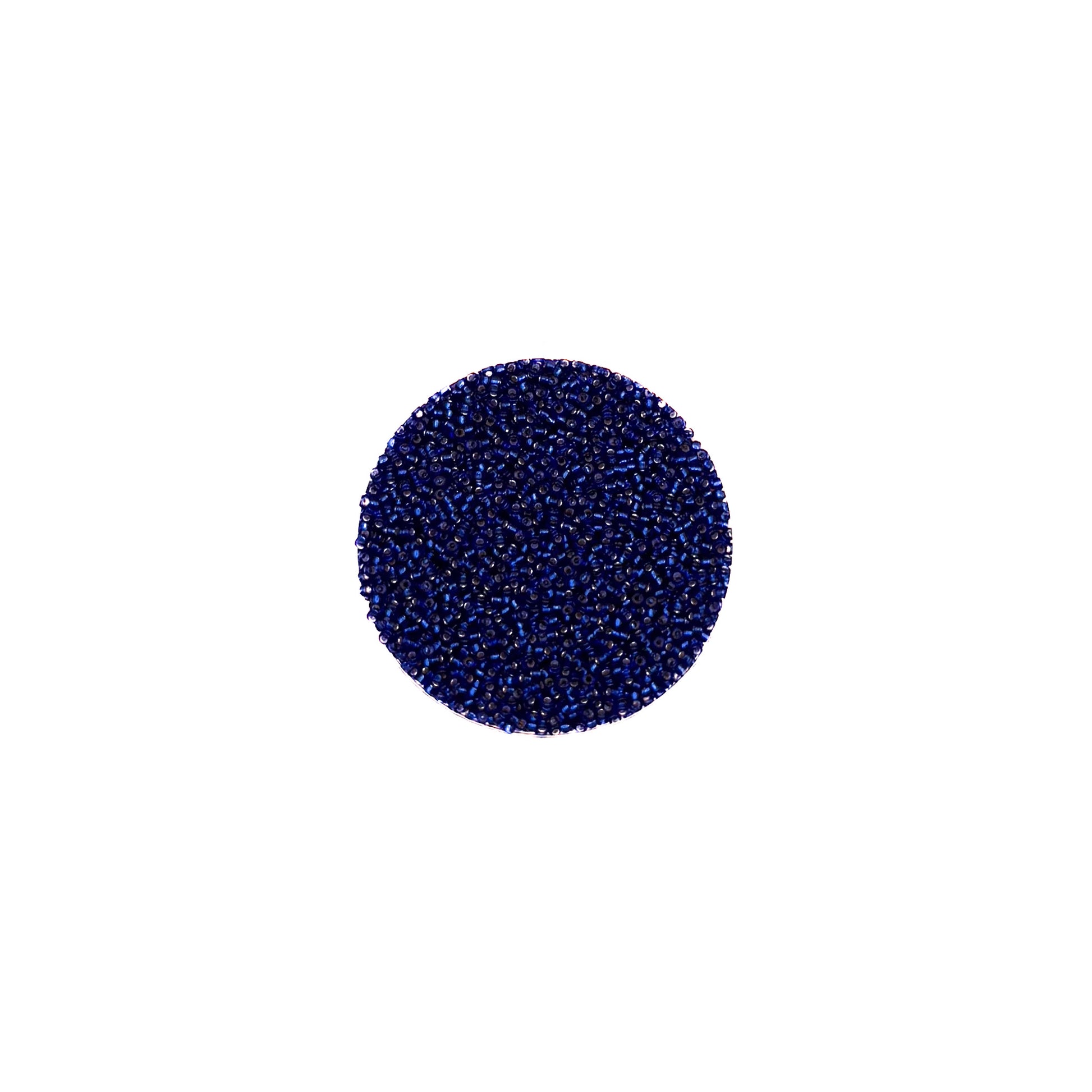 15/0 Silverlined Cobalt Miyuki Seed Bead | 10 grams | Tube