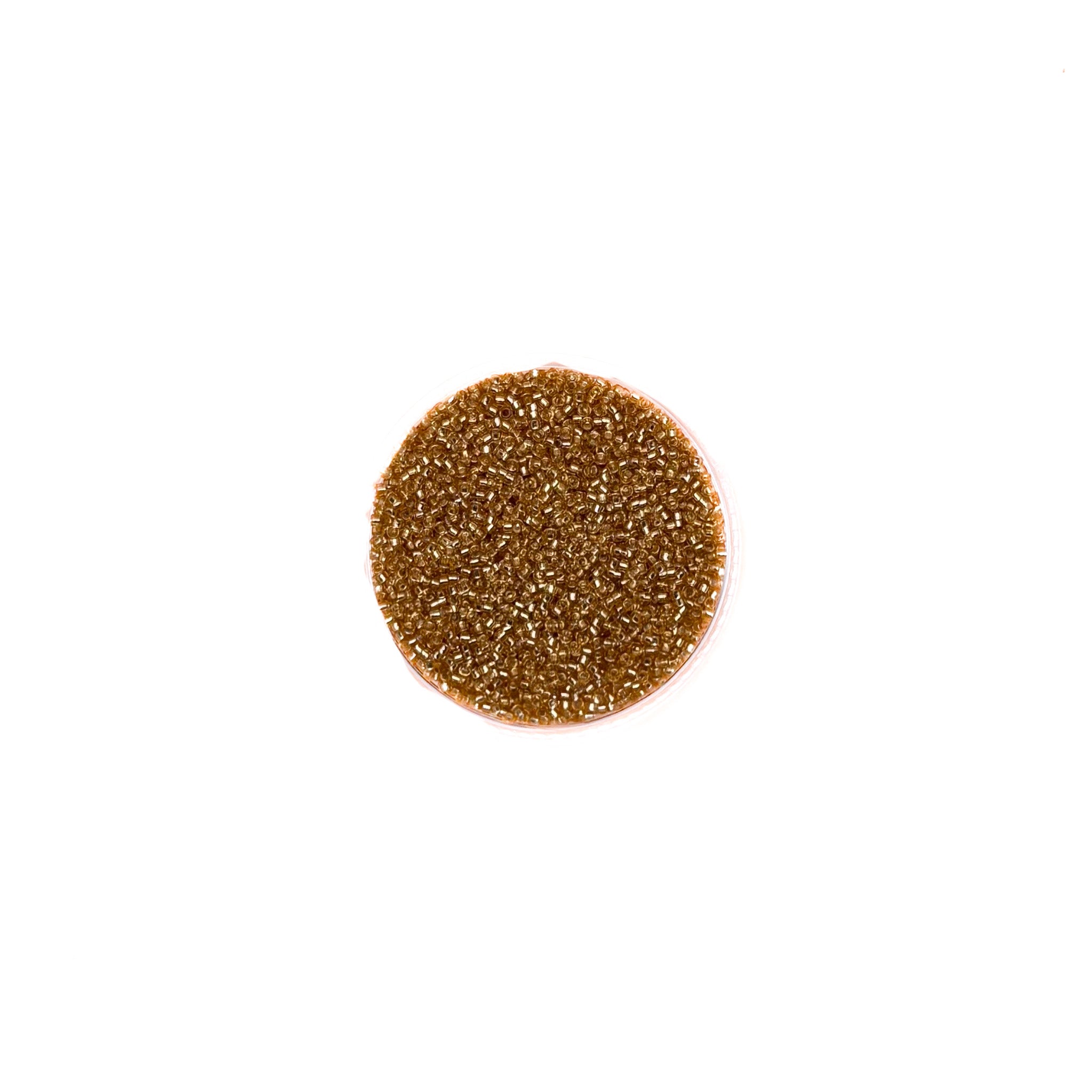 15/0 Silverlined Gold Miyuki Seed Bead | 10 grams | Tube