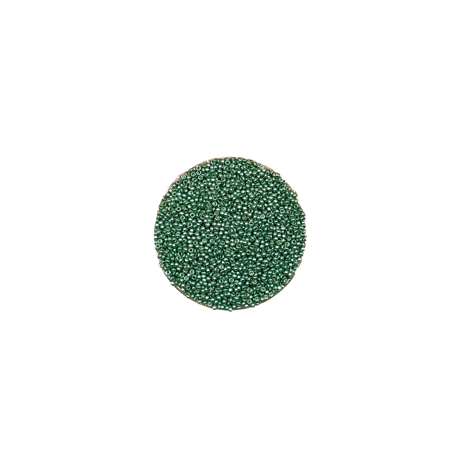 15/0 Duracoat Galvanized Dk Mint Green Miyuki Seed Bead Miyuki Seed Bead | 10 grams | Tube