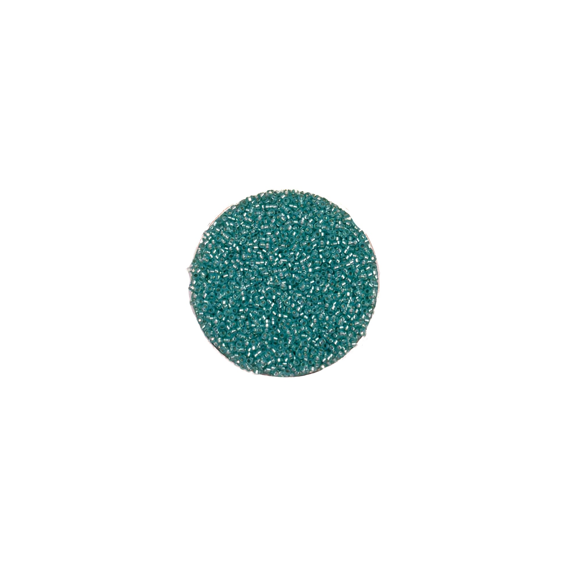 15/0 Dyed Sea Green Silverlined Alabaster Miyuki Seed Bead Miyuki Seed Bead | 10 grams | Tube