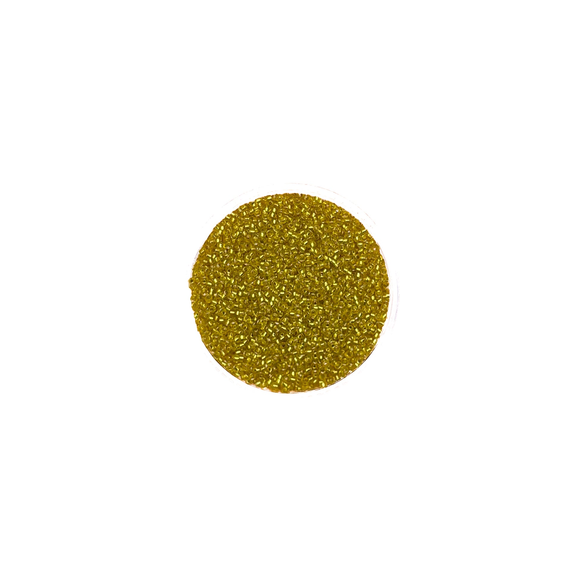 15/0 Silverlined Yellow Miyuki Seed Bead | 10 grams | Tube
