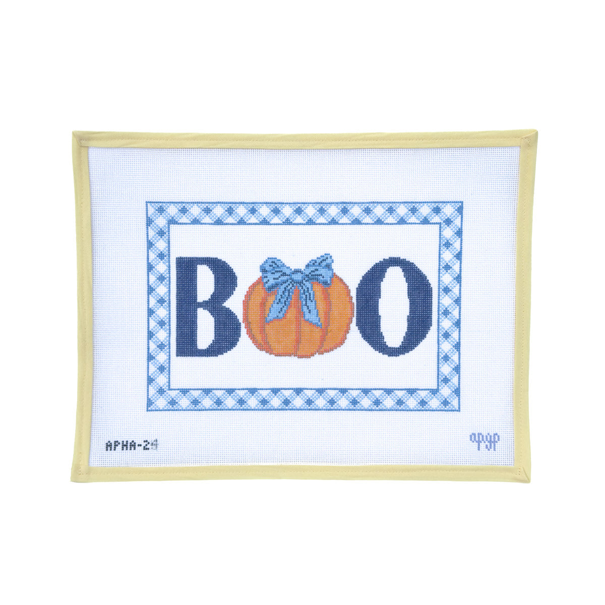 Boo Bow Pumpkin Blue