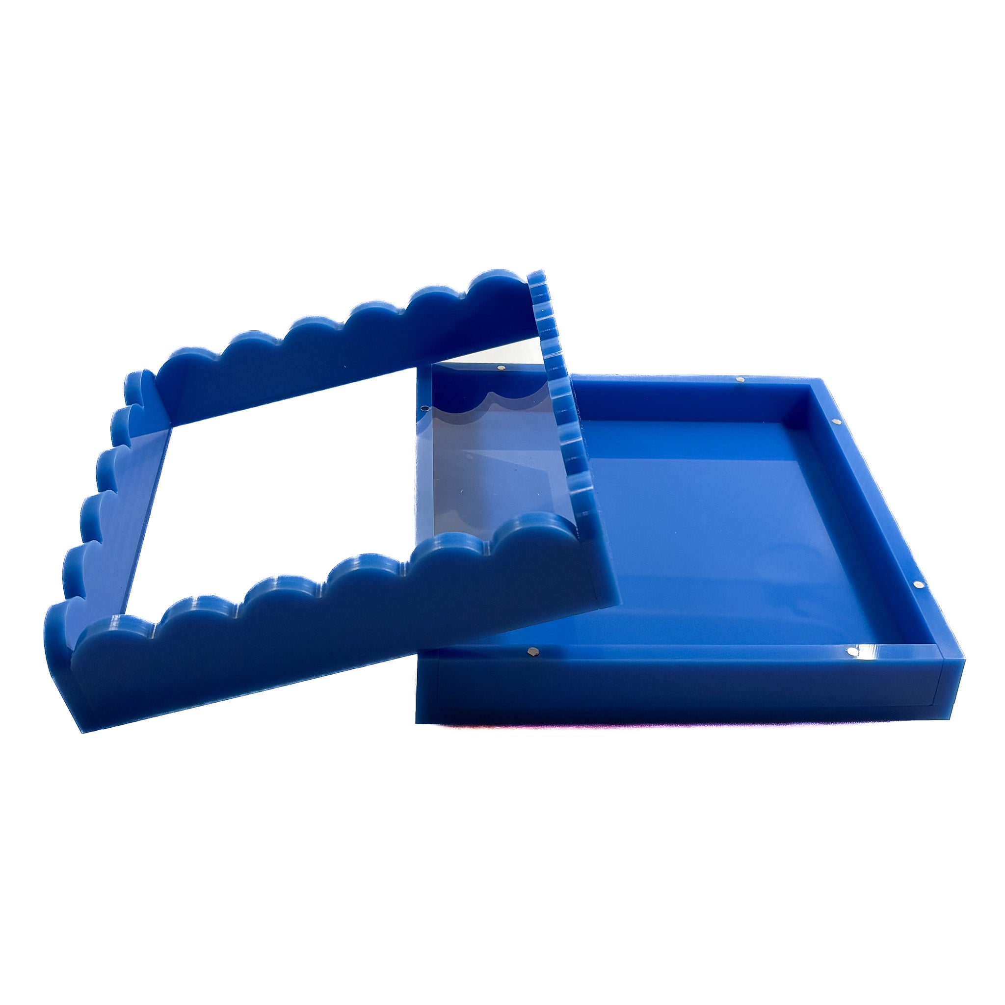 Self Finishing Scallop Acrylic Tray