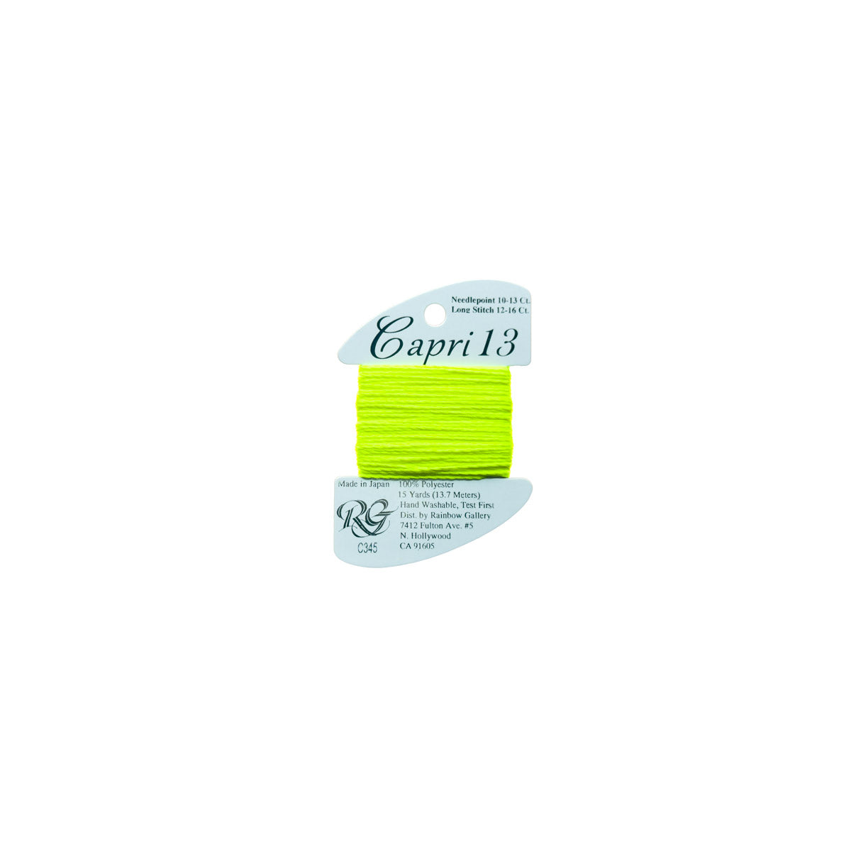 Capri 13 - C345 Neon Yellow