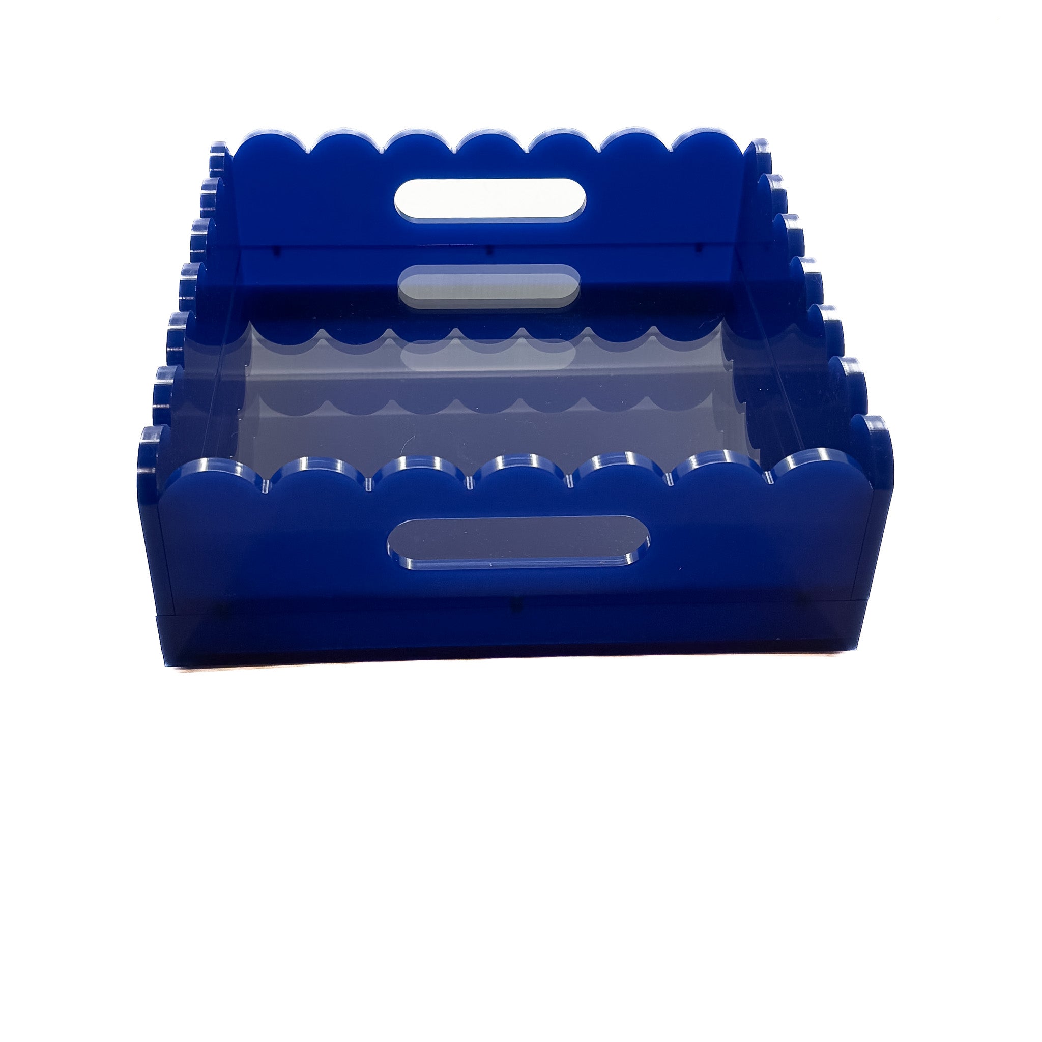 Self Finishing Scallop Acrylic Tray