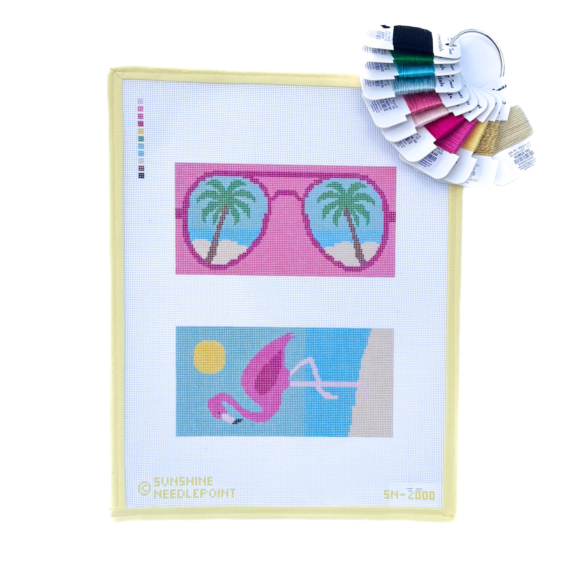 Palm Flamingo Sunglasses Case Kit