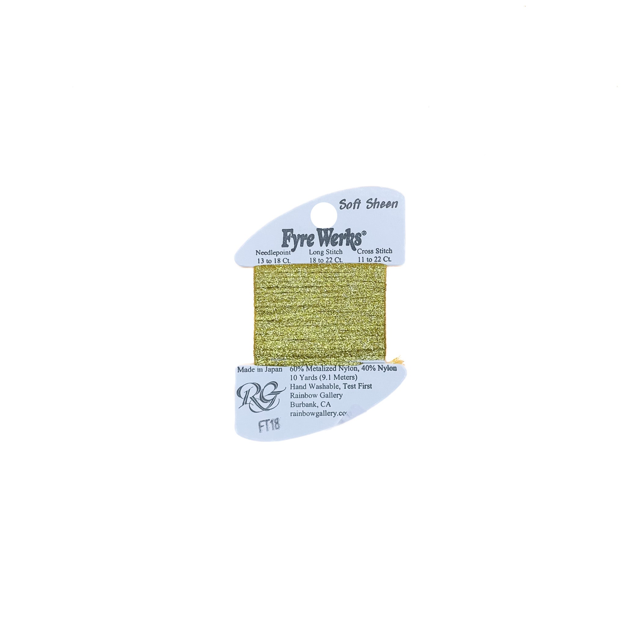 Fyre Werks Soft Sheen - FT18 Yellow Gold