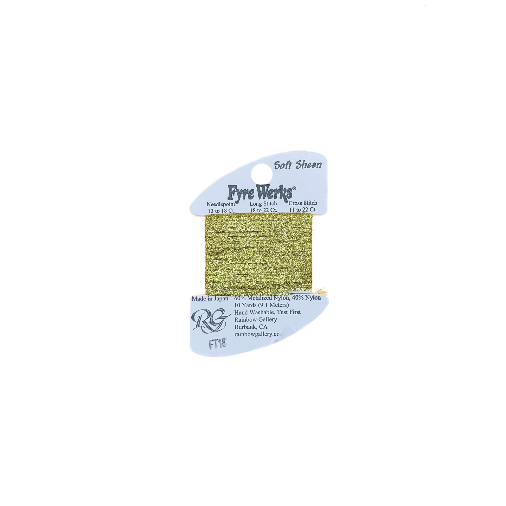 Fyre Werks Soft Sheen - FT18 Yellow Gold