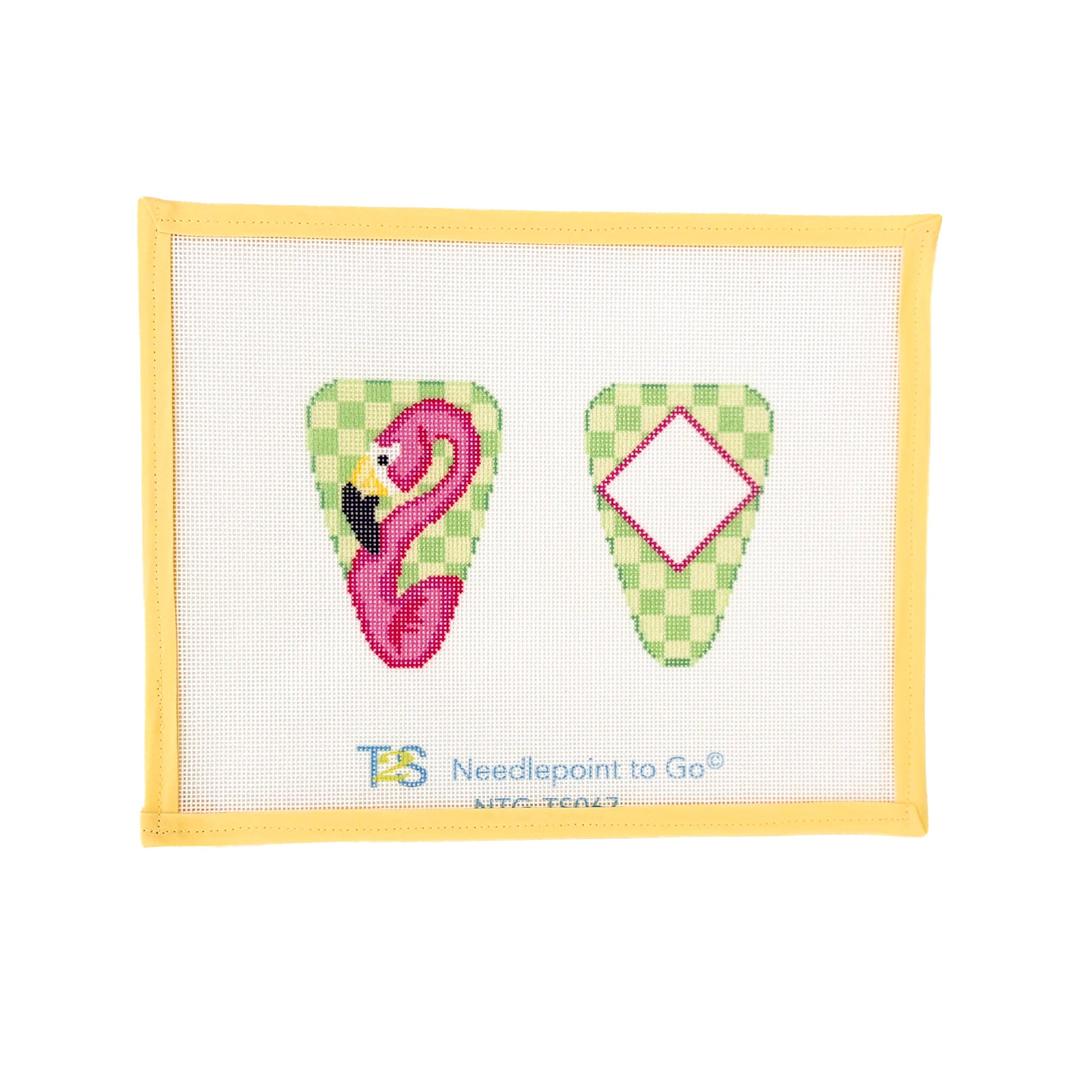 Flamingo/Checks Scissor Case