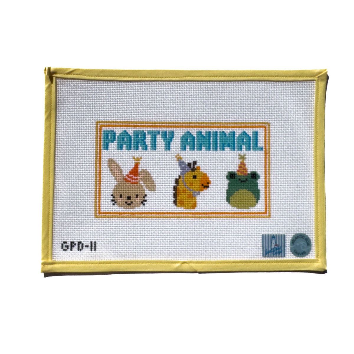 Party Animals with Orange Border