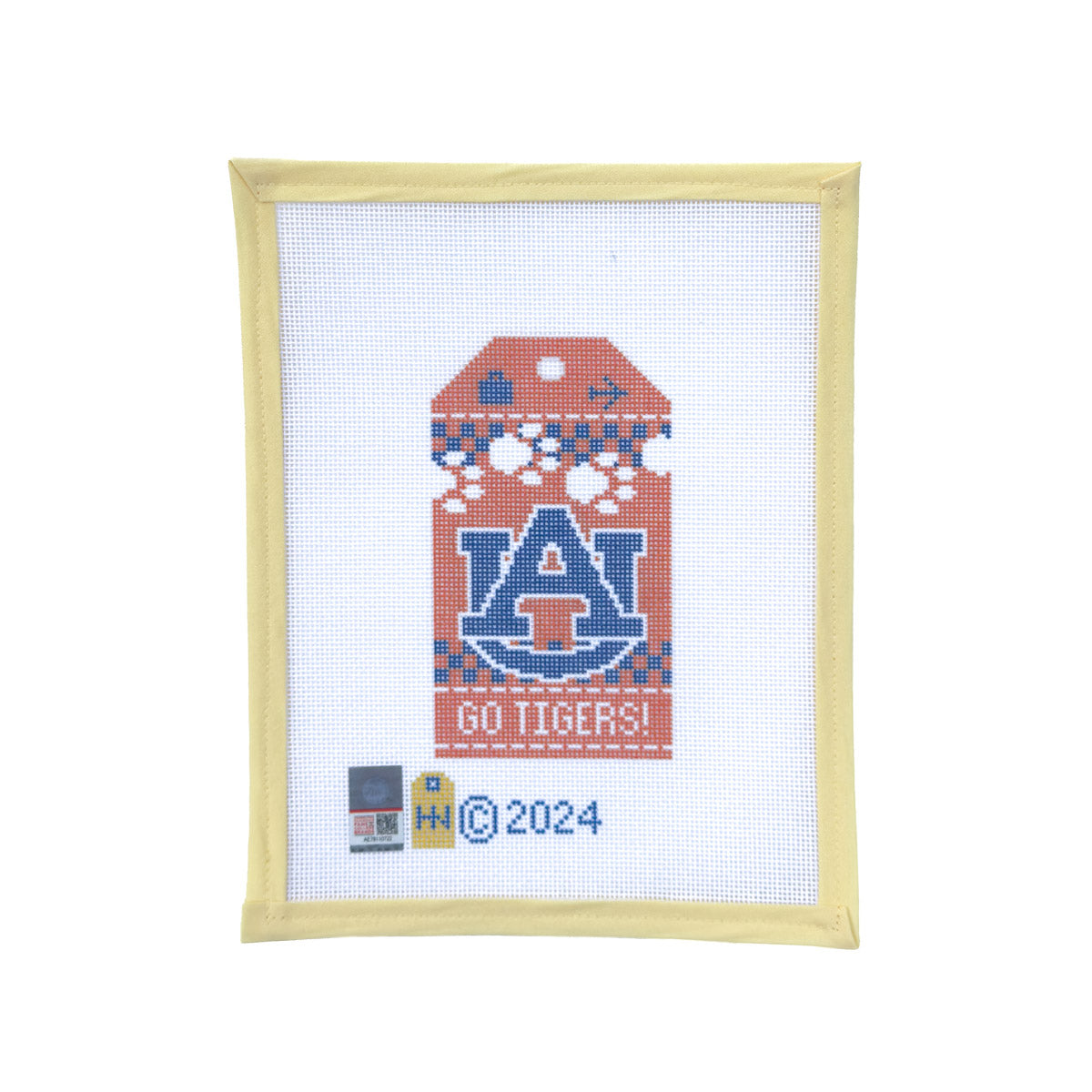 Auburn University Retro Travel Tag