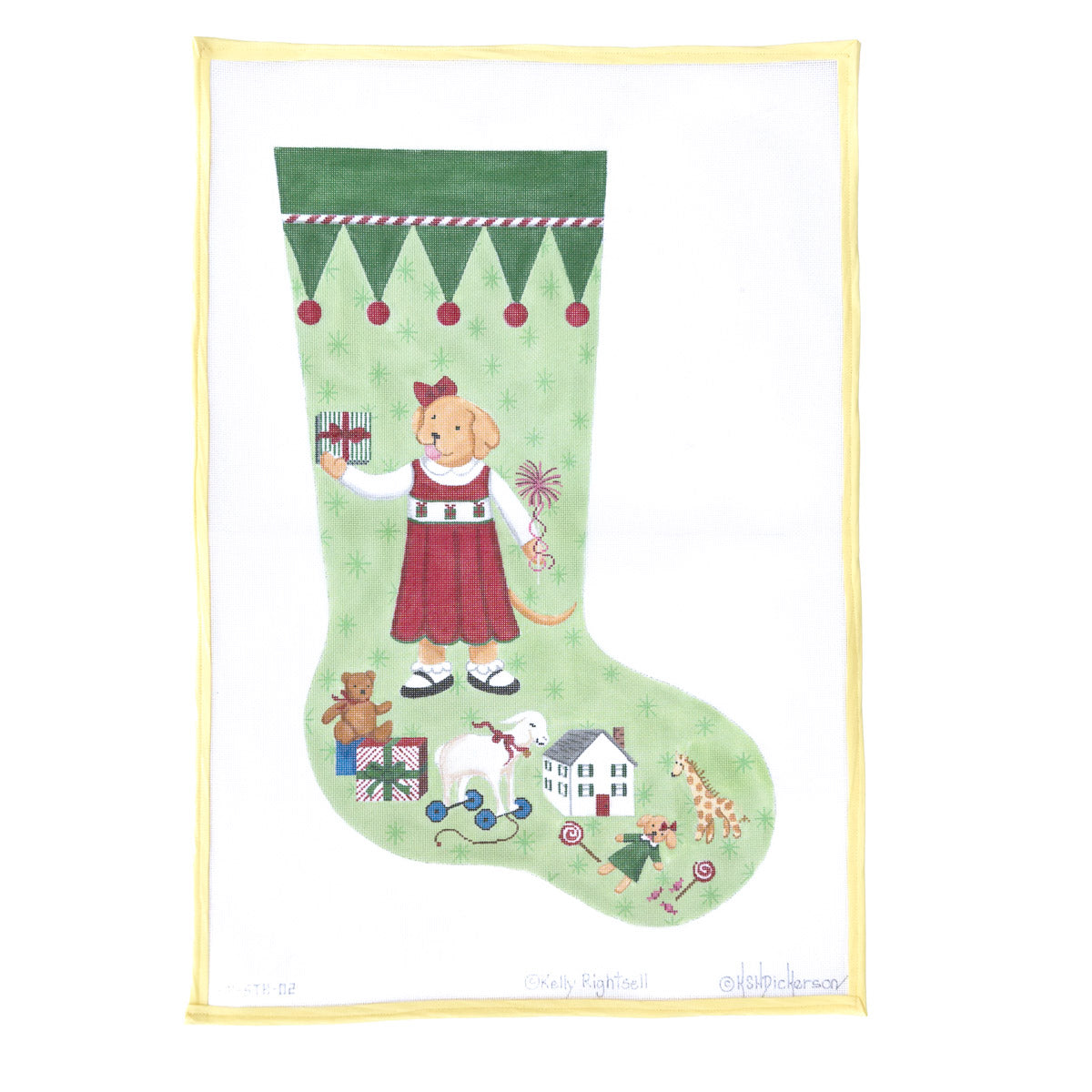 Girl Dog Stocking