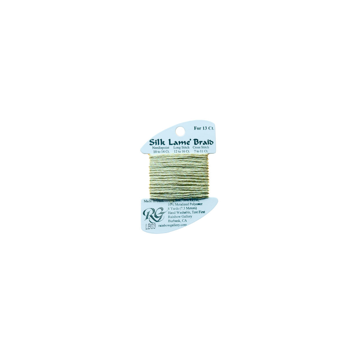Silk Lamé Braid - LB03 Ecru