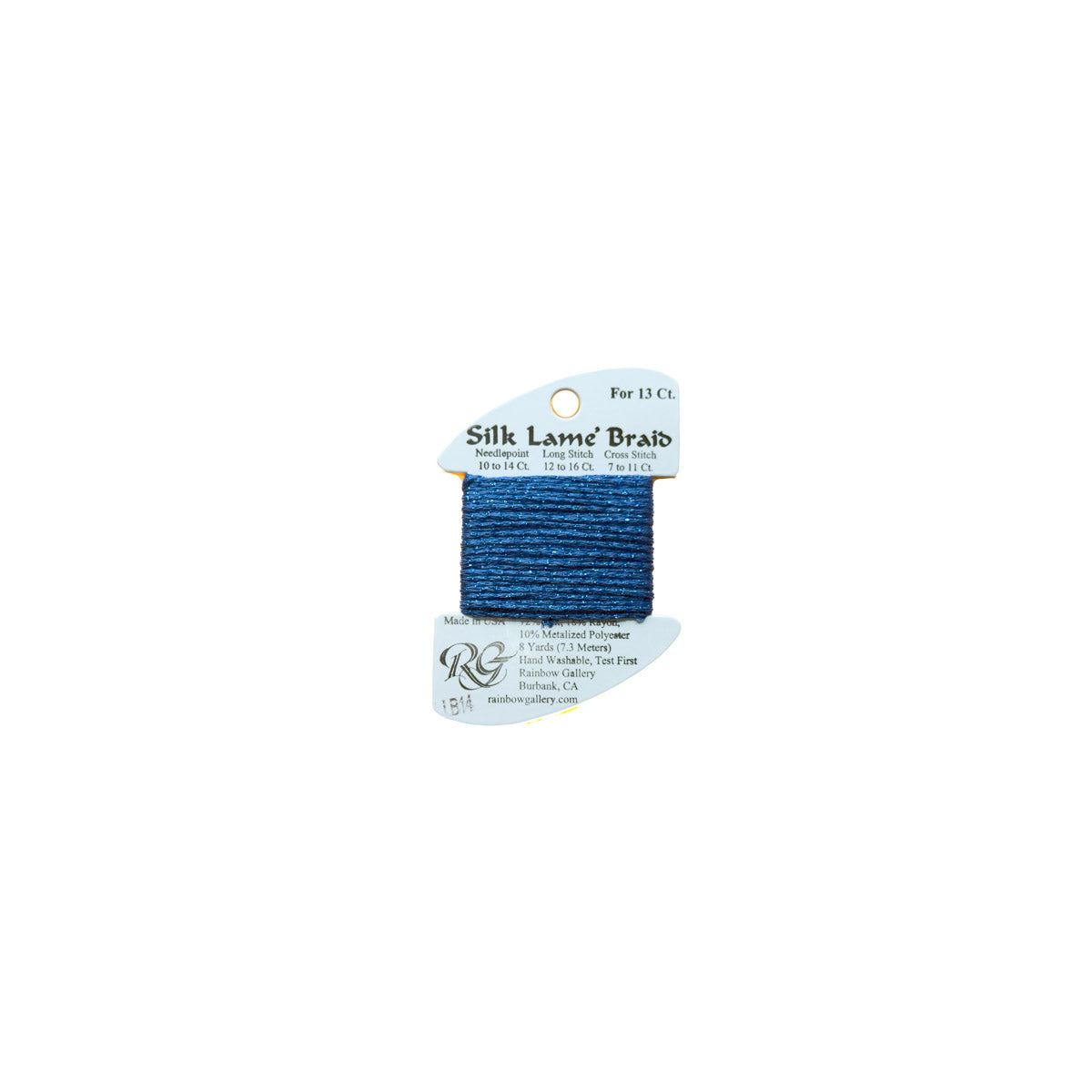 Silk Lamé Braid - LB14 Blue