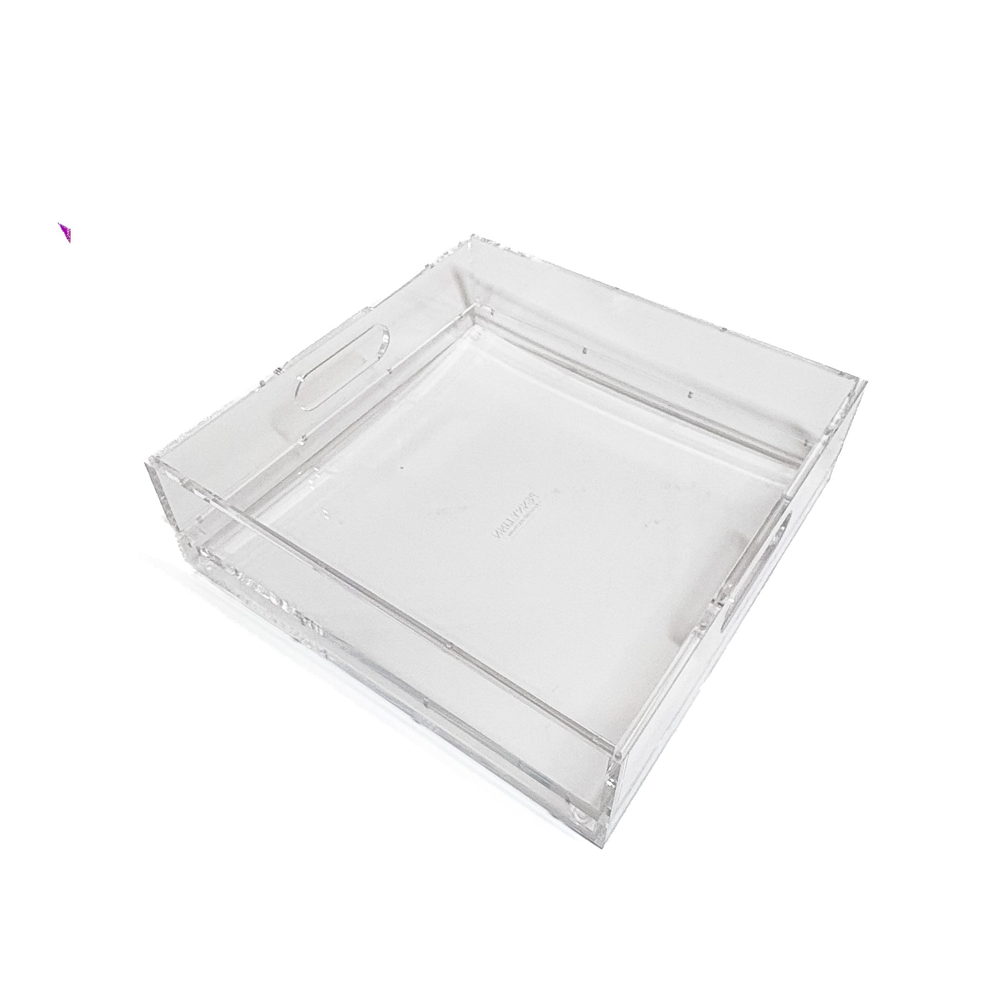 Self Finishing Scallop Acrylic Tray-Clear