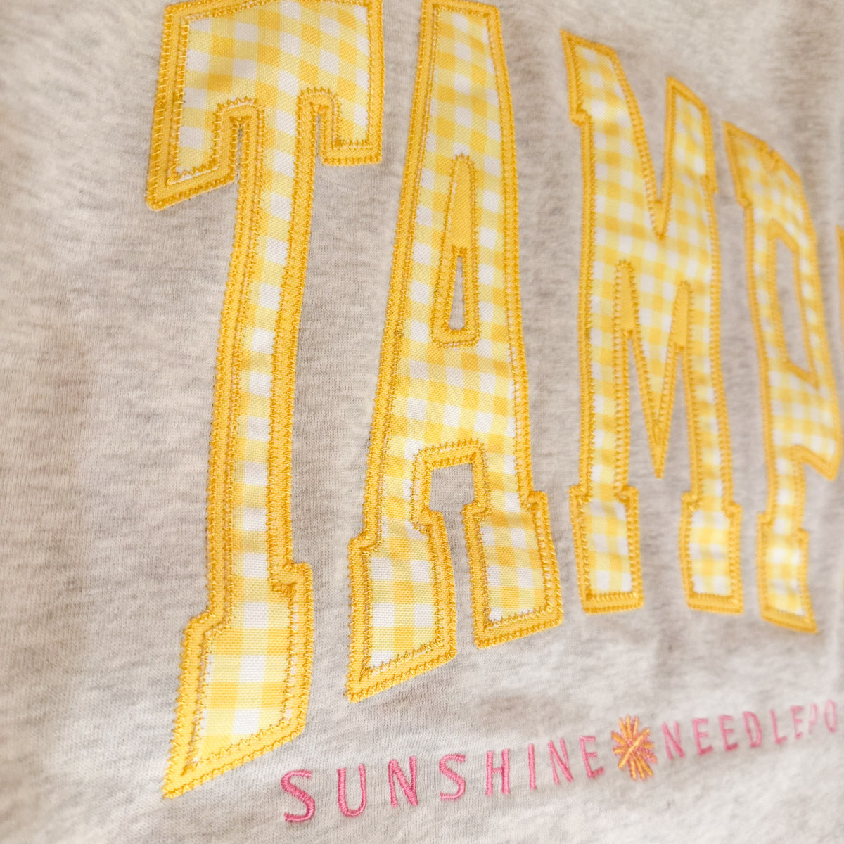 Sunshine Needlepoint Tampa Appliqué Mock-Neck