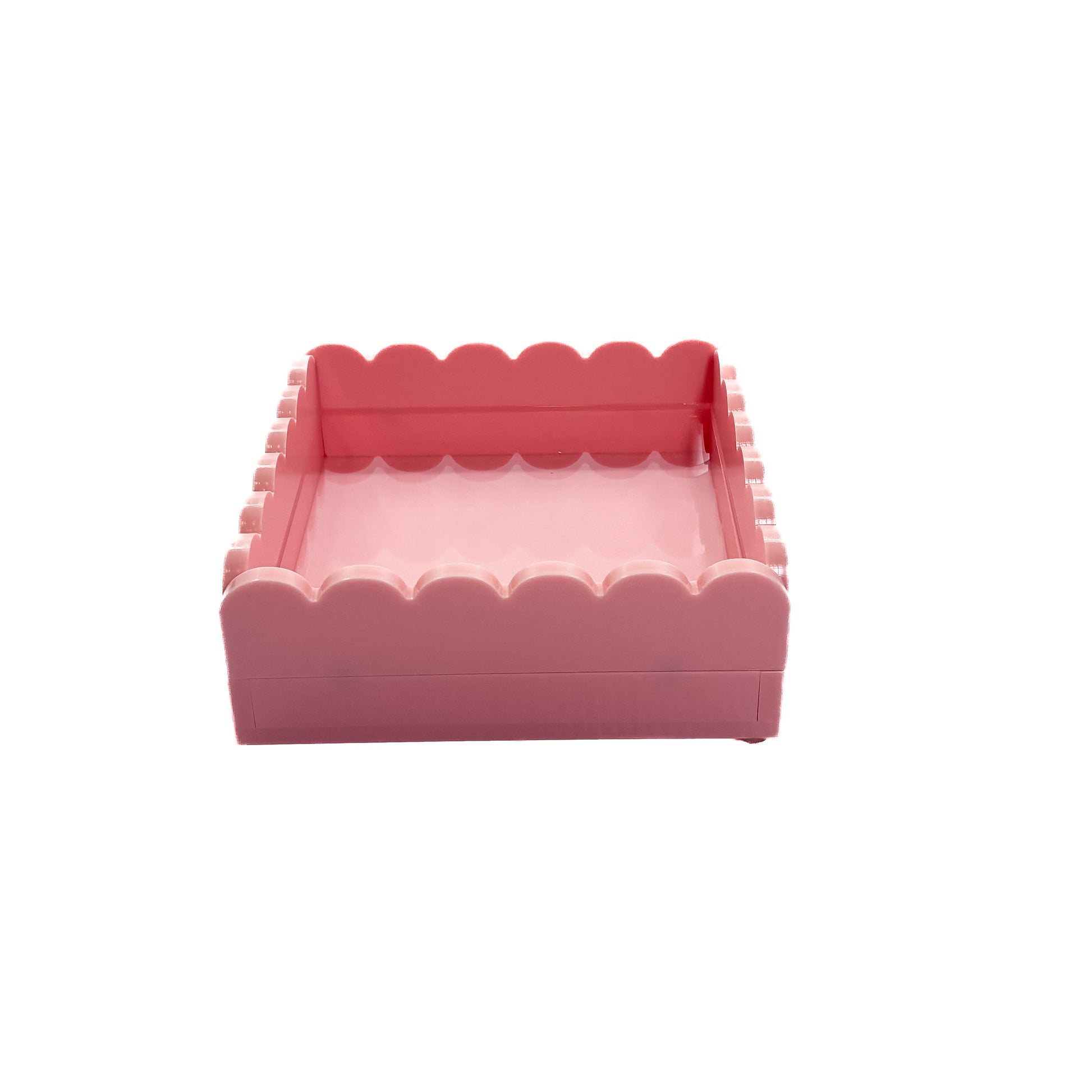 Self Finishing Scallop Acrylic Tray