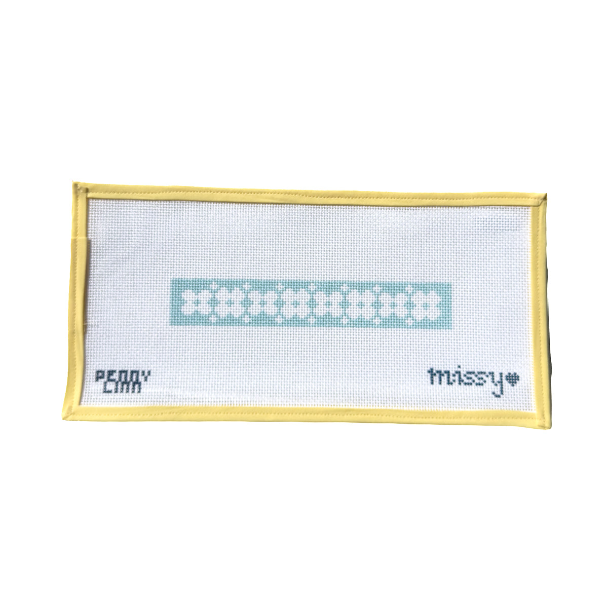Floral Inverse Key Fob - Sky Blue