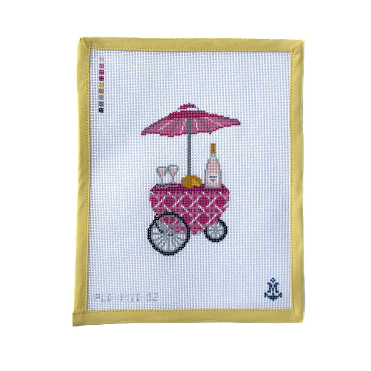Pink Cane Rose Cart