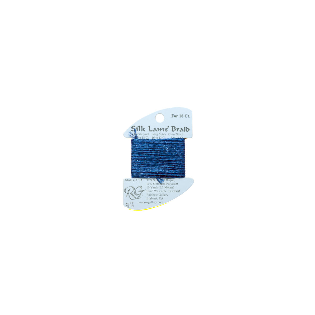 Silk Lamé Braid - SL14 Blue