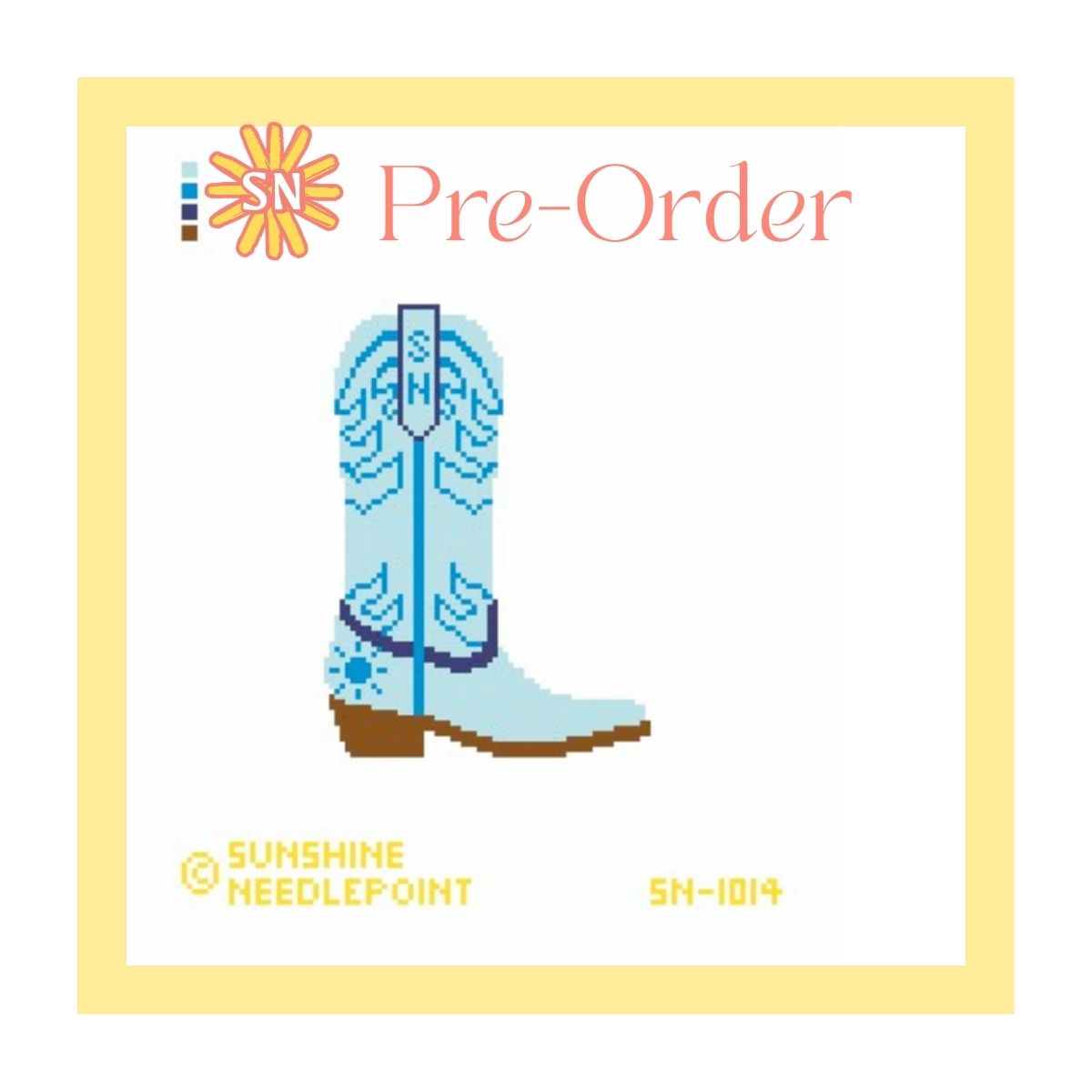 Blue Cowboy Boot