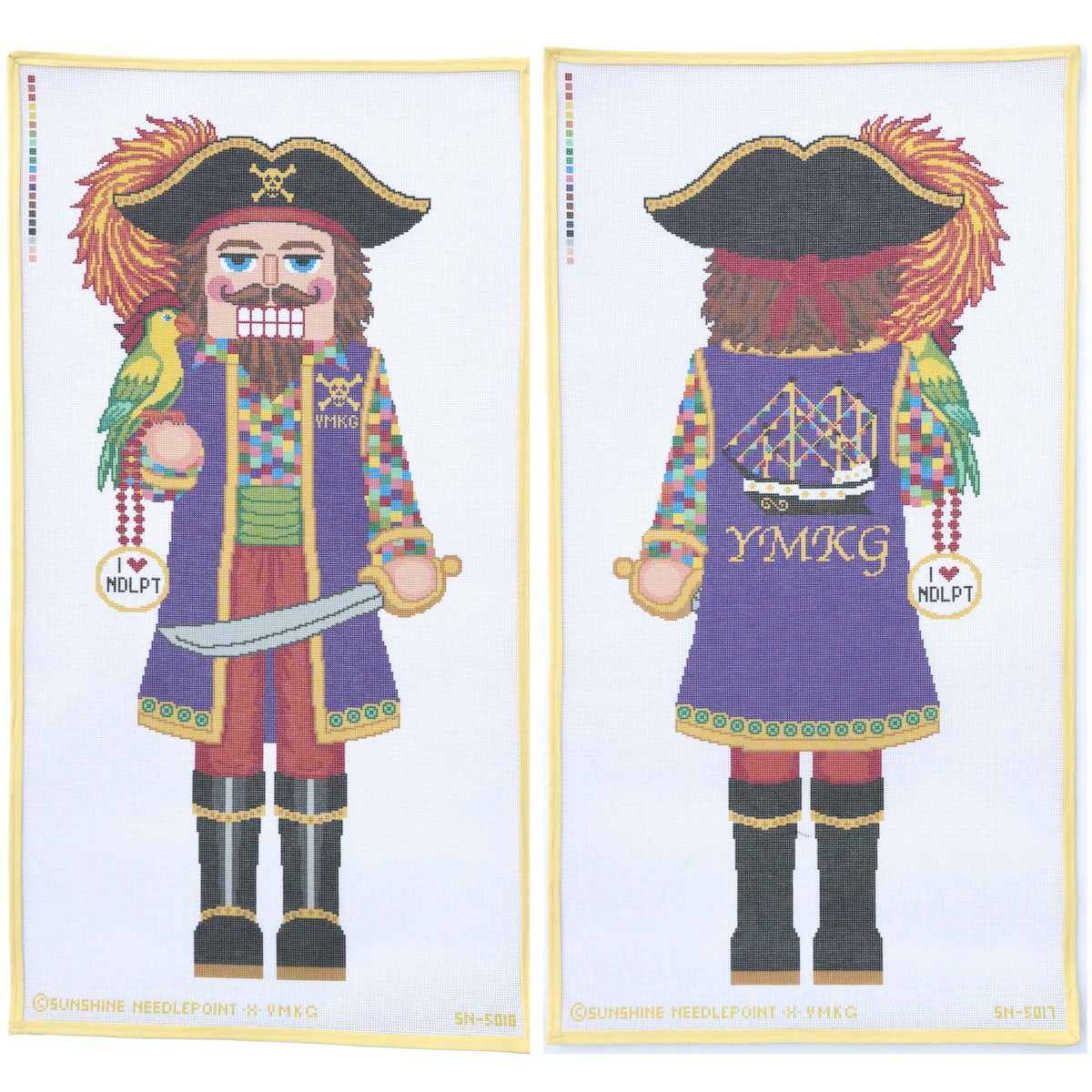 YMKG 30" Pirate Nutcracker Front & Back