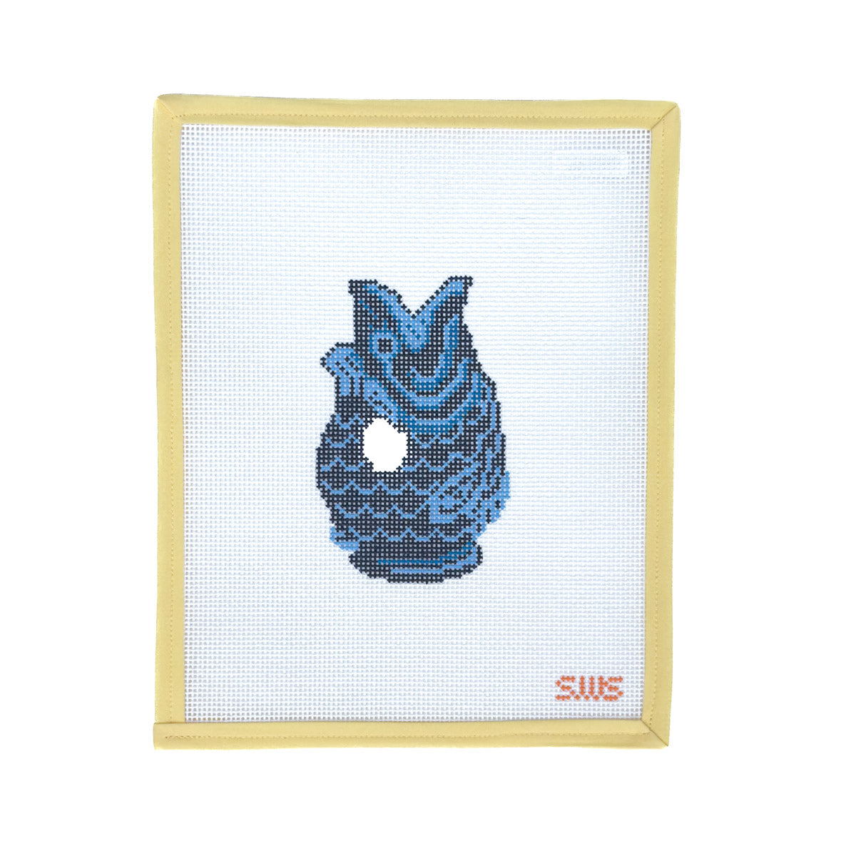 Navy Fish Pitcher