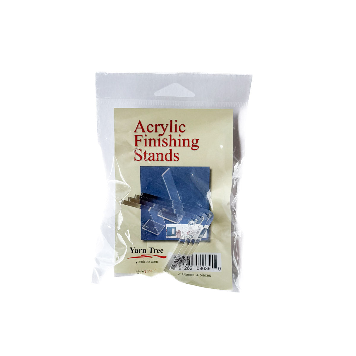 2" Small Acrylic Finishing Stands, Pack of 4