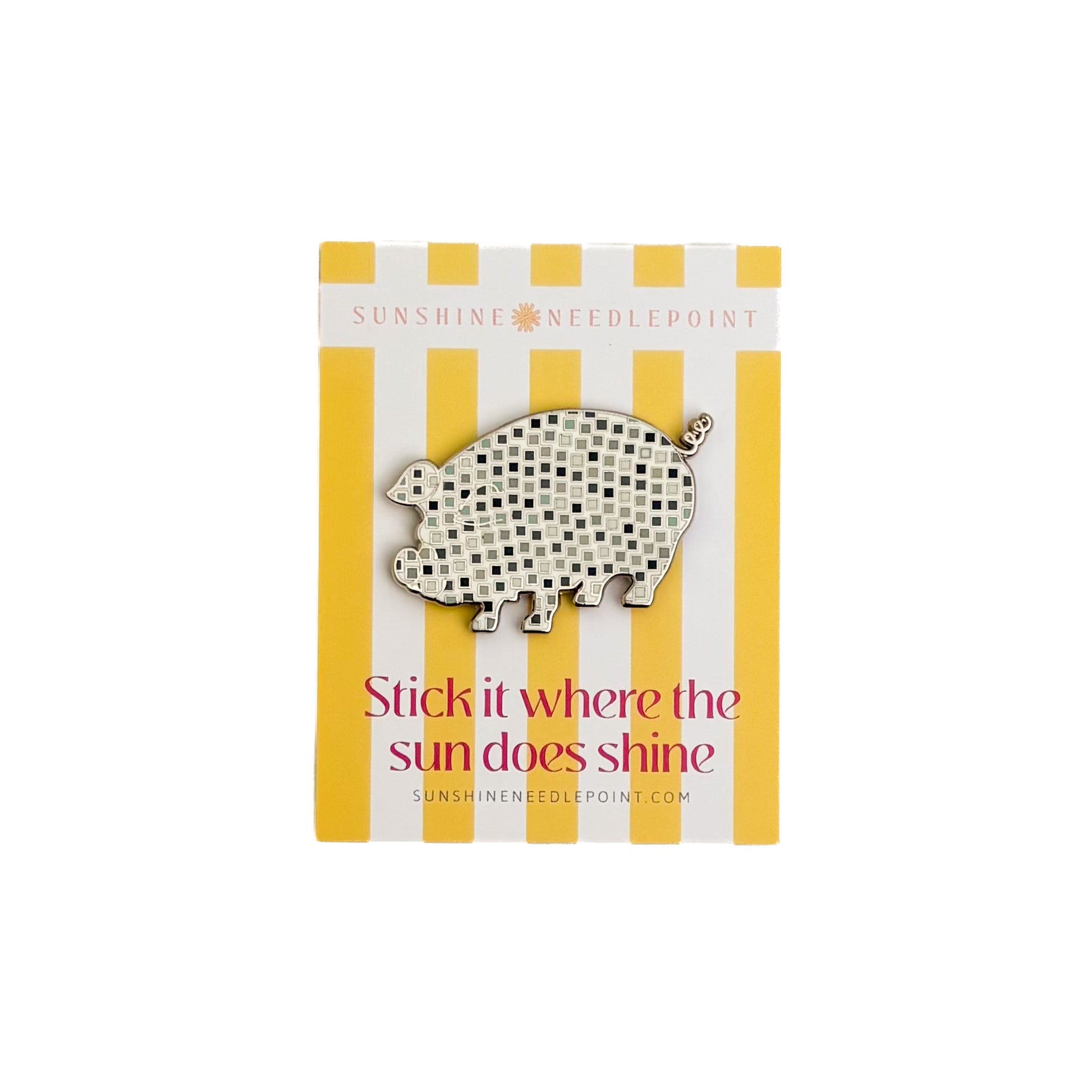 Fancy the Disco Pig Needle Minder